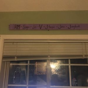 Hand made BTS Sign RM, Suga,jhope,jimin, Jungkook